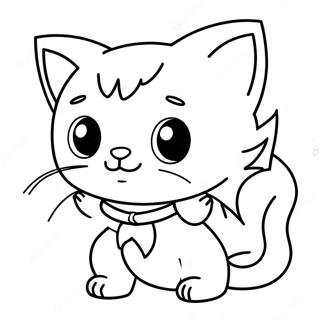 Adventurous Super Kitty Coloring Page 20733-16381