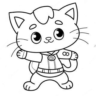 Adventurous Super Kitty Coloring Page 20733-16384