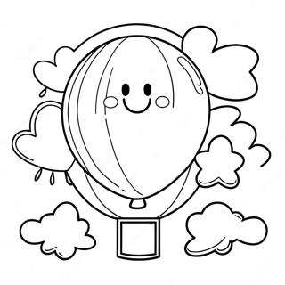 Bright Congratulations Balloon Coloring Page 20783-16435