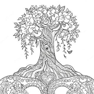 Tree Of Life Coloring Page 20802-16442