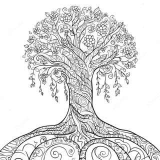 Tree Of Life Coloring Page 20802-16444