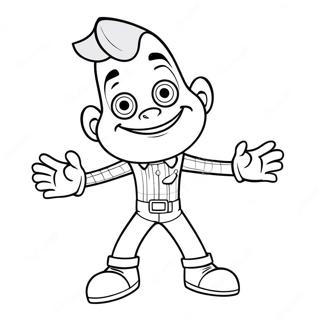 Jimmy Neutron Coloring Pages