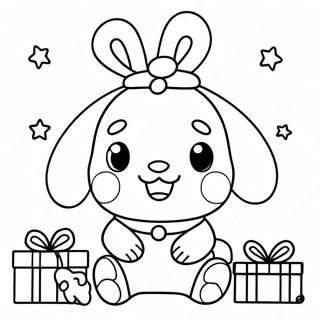 Cinnamoroll Christmas Coloring Pages