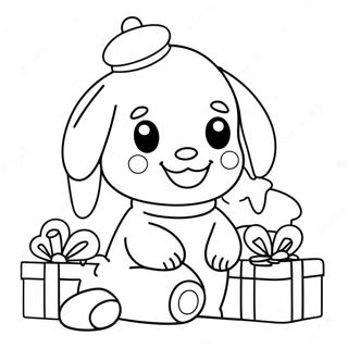 Cinnamoroll Christmas Coloring Page 20842-16482