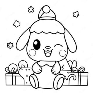 Cinnamoroll Christmas Coloring Page 20842-16484