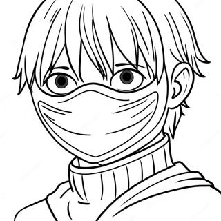 Kaneki Ken In Mask Coloring Page 20853-16493