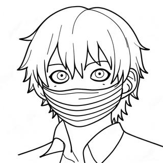 Kaneki Ken In Mask Coloring Page 20853-16494