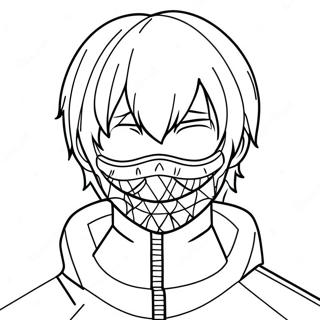 Kaneki Ken In Mask Coloring Page 20853-16496