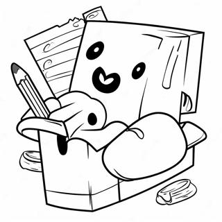 Sticky Lankybox Characters Coloring Page 20862-16479