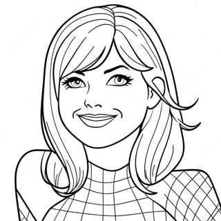 Gwen Stacy Coloring Page 20902-16534