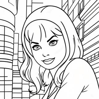 Gwen Stacy Coloring Page 20902-16536