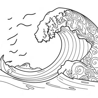 Tsunami Coloring Page 20912-16523