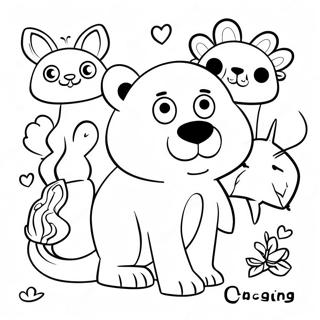 Sarcastic Animal Expressions Coloring Page 2091-1682