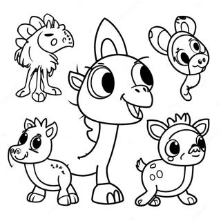 Sarcastic Animal Expressions Coloring Page 2091-1684