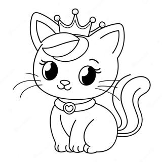 Página Para Colorir Da Princesa Gatinha 20922-16542