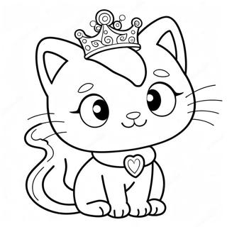 Página Para Colorir Da Princesa Gatinha 20922-16544