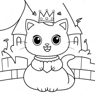 Glitzernde Prinzessin Kitty Im Schloss Ausmalbild 20923-16546