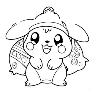 Christmas Pokemon Coloring Pages