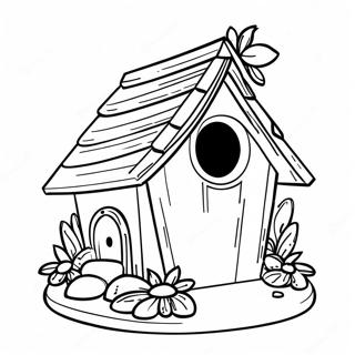 Bird House Coloring Page 20942-16557