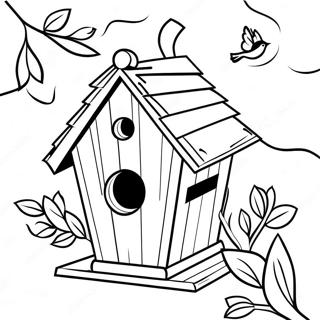 Bird House Coloring Page 20942-16558