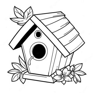 Bird House Coloring Page 20942-16559