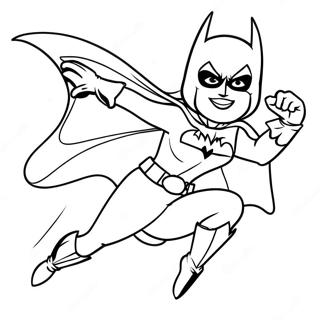 Batgirl In Aktion Ausmalbild 20963-16569