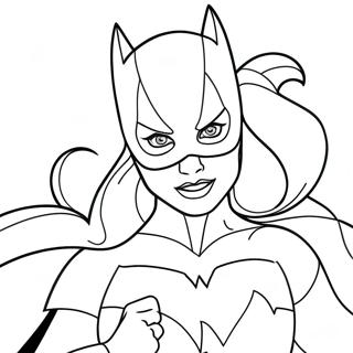 Batgirl In Aktion Ausmalbild 20963-16570