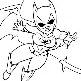 Batgirl In Aktion Ausmalbild 20963-16571