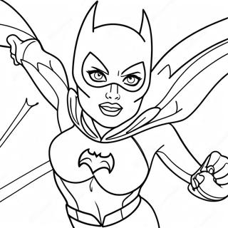 Batgirl In Aktion Ausmalbild 20963-16572