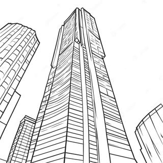 Colorful Skyscraper Building Coloring Page 20993-16587