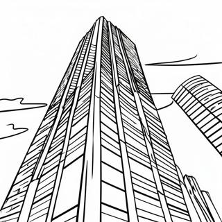 Colorful Skyscraper Building Coloring Page 20993-16588