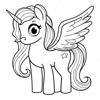 Alicorn Coloring Page 2100-1673