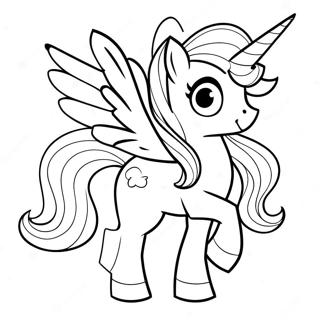 Alicorn Coloring Page 2100-1674