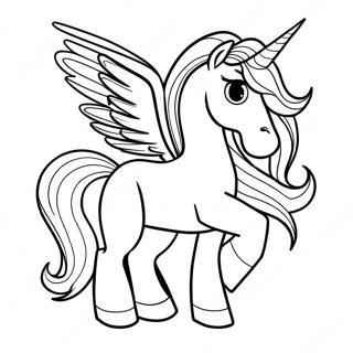 Alicorn Coloring Page 2100-1675