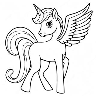 Alicorn Coloring Page 2100-1676