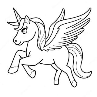 Magical Alicorn In Flight Coloring Page 2101-1677