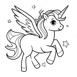 Magical Alicorn In Flight Coloring Page 2101-1678