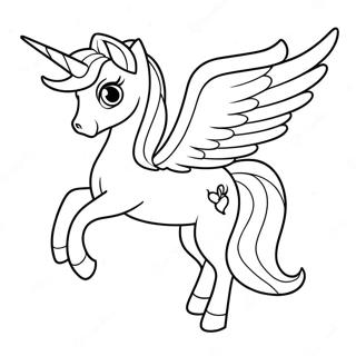 Magical Alicorn In Flight Coloring Page 2101-1680