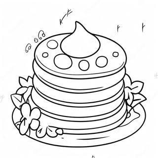 Cute Ihop Pancakes Coloring Page 21023-16617