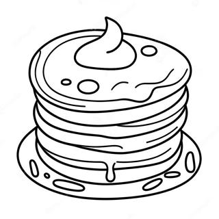 Cute Ihop Pancakes Coloring Page 21023-16618