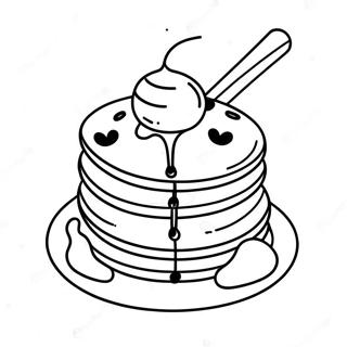 Cute Ihop Pancakes Coloring Page 21023-16619