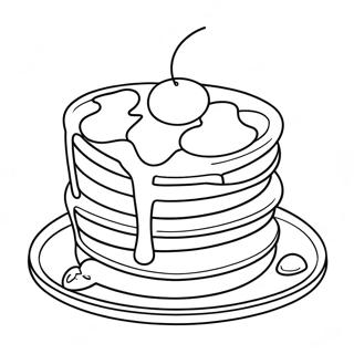 Cute Ihop Pancakes Coloring Page 21023-16620