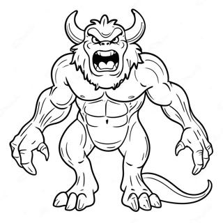 Monstrous Creature Coloring Page 21052-16662