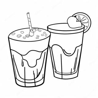 Drinks Coloring Pages