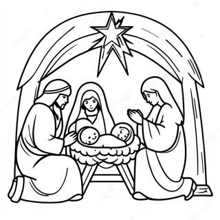 Nativity Coloring Pages