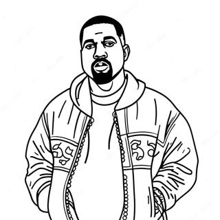 Kanye West Målarbild 21172-16734