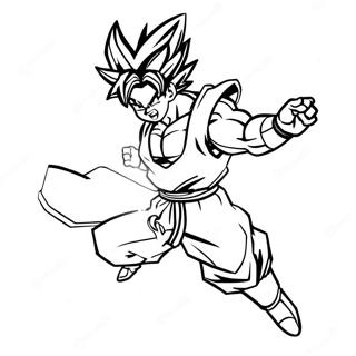 Goku Super Saiyan Blue Coloring Pages