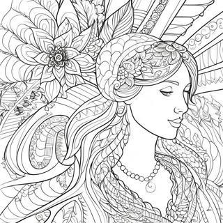 Intricate Line Art Coloring Page 21203-16767