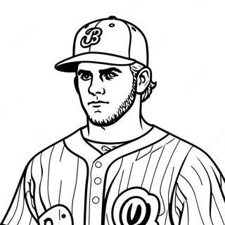 Kleurplaat Van Bryce Harper 21232-16799