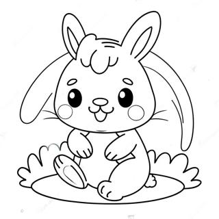 Kawaii Bunny Coloring Pages